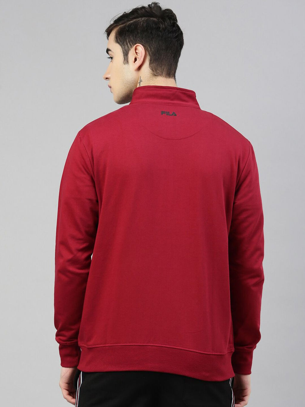  FILA Men Red Printed Kasper Sweatshirt