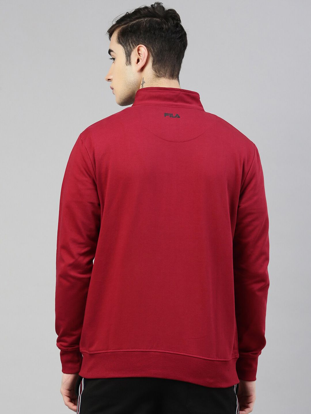  FILA Men Red Printed Kasper Sweatshirt