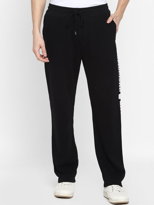  AMERICAN EAGLE OUTFITTERS Men Solid Black Cotton Track Pants