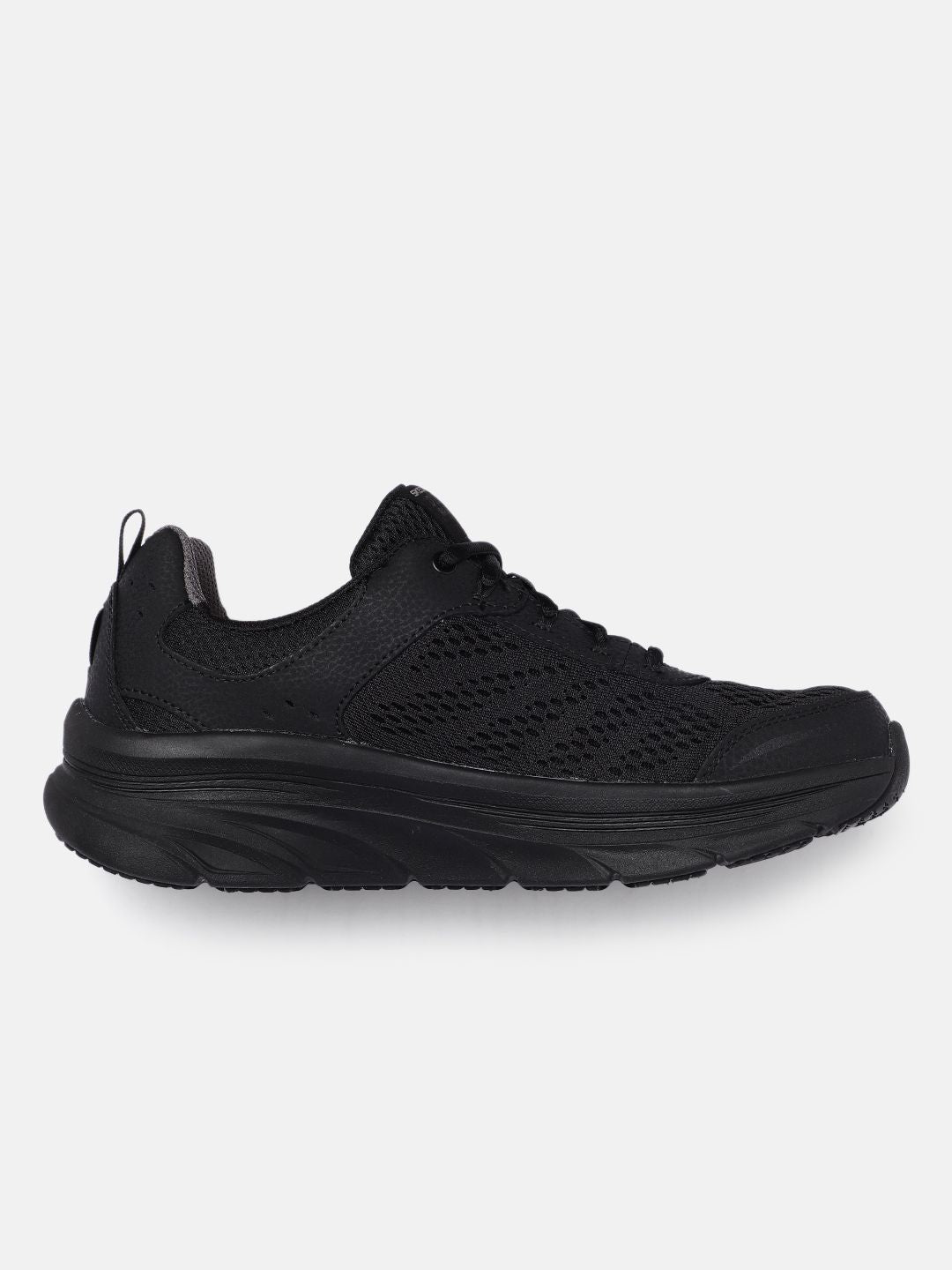  Skechers Men Black Mesh Walking Shoes