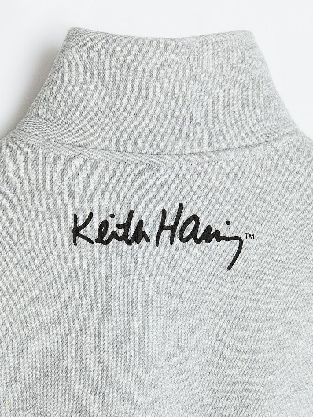  H&M Men Printed Relaxed Fit Zip-Top Sweatshirt