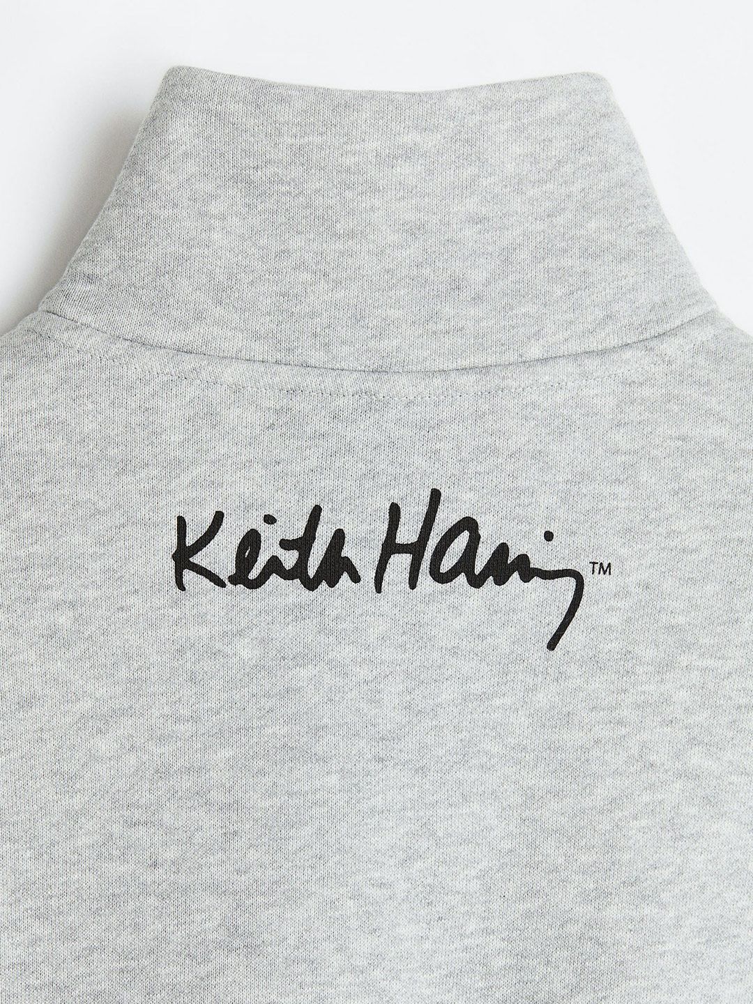  H&M Men Printed Relaxed Fit Zip-Top Sweatshirt