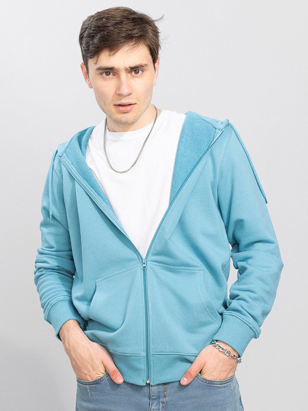  Snitch Men Blue Hooded Sweatshirt