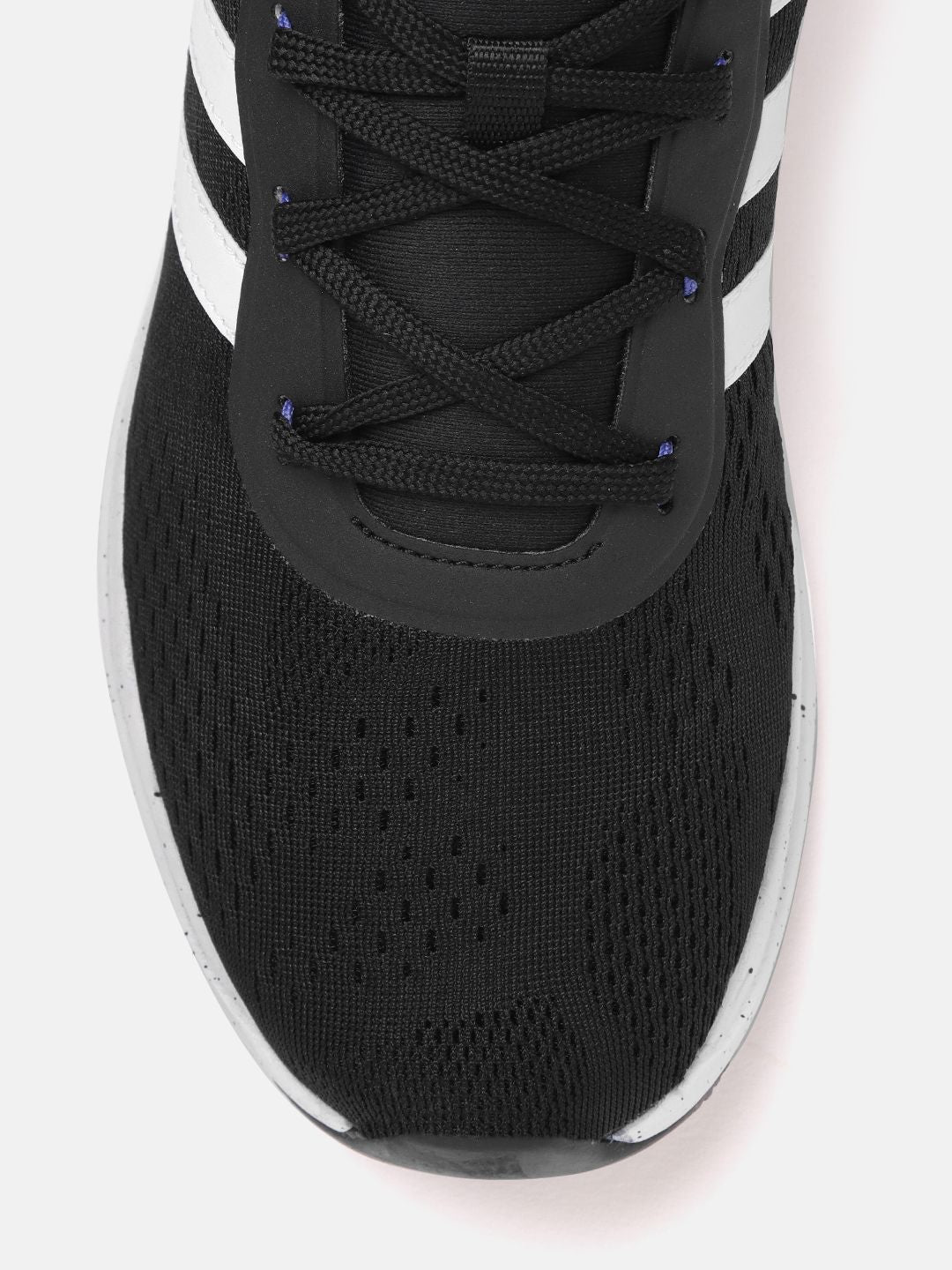  ADIDAS Men Black & White Woven Design Adisee Running Shoes