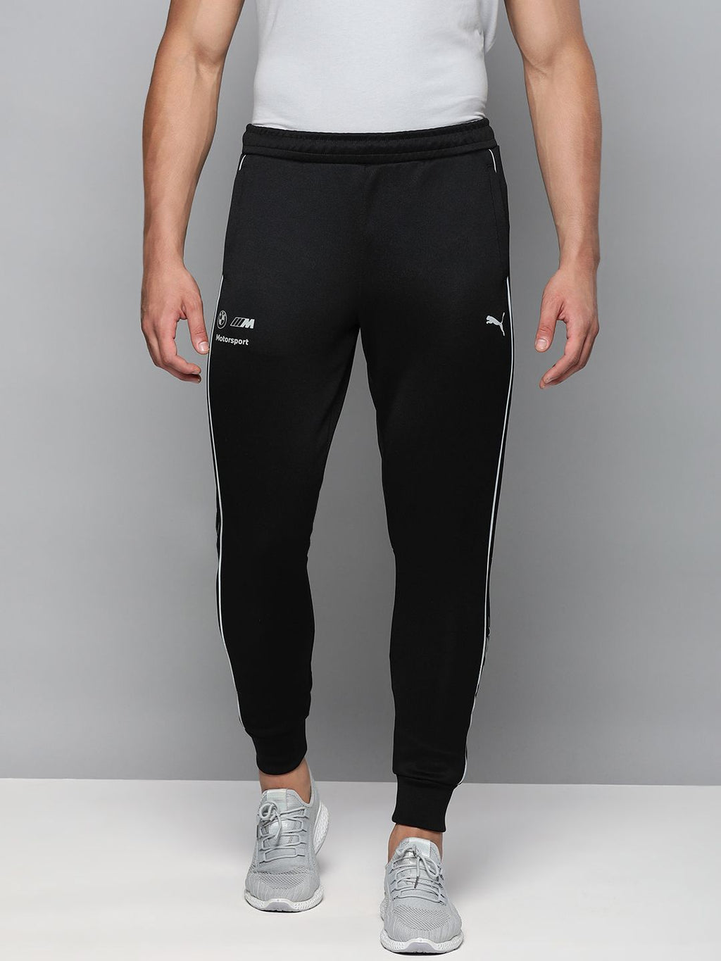  PUMA Motorsport Men Black Striped BMW MT7 Motorsport Joggers
