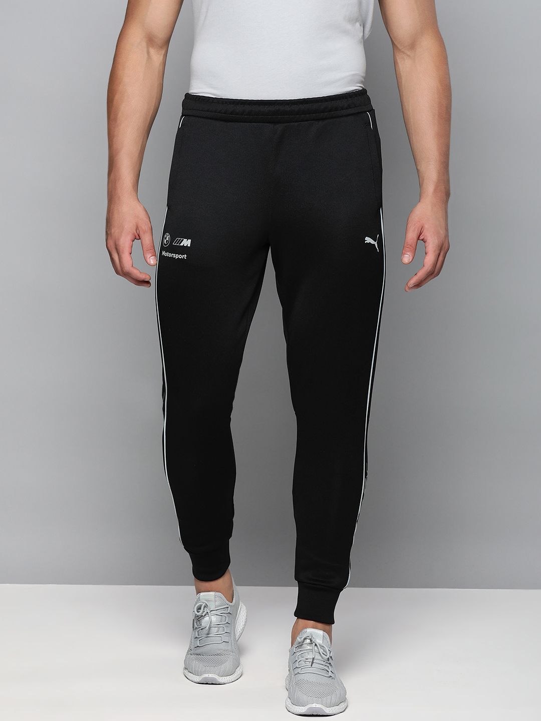  PUMA Motorsport Men Black Striped BMW MT7 Motorsport Joggers