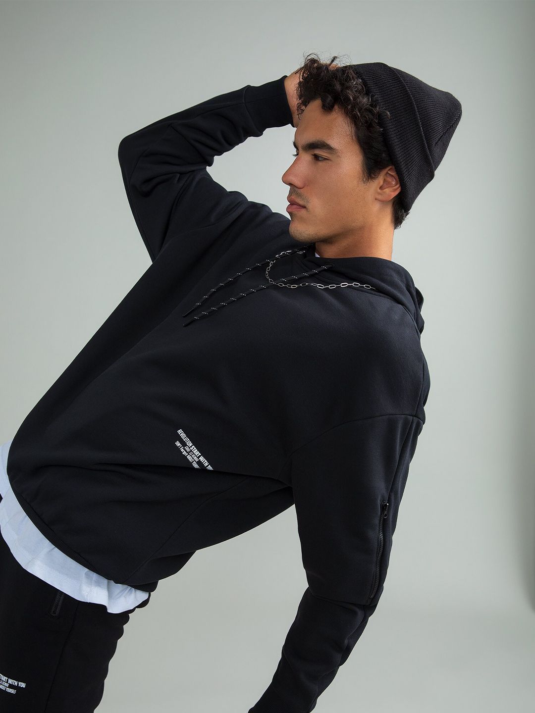  DeFacto Hooded Cotton Sweatshirt