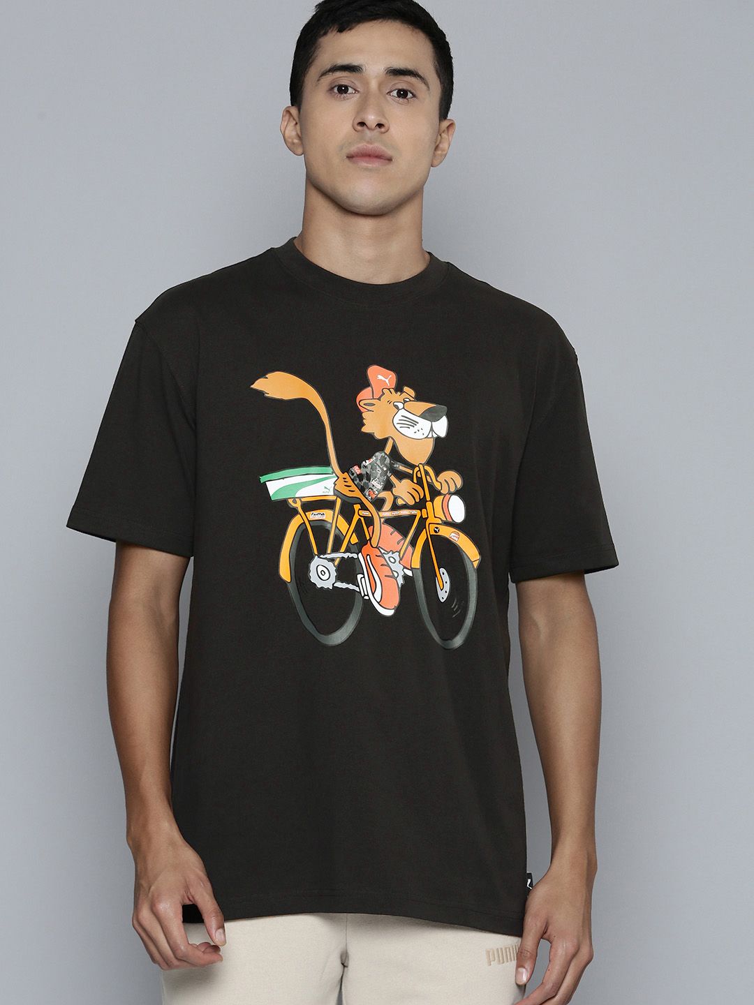  Puma Men UPTOWN Chester Cheetah Graphic Printed T-shirt