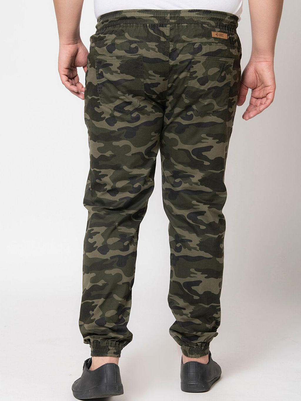  IVOC Men Plus Size Camouflage Printed Pure Cotton Regular Fit Sports Joggers