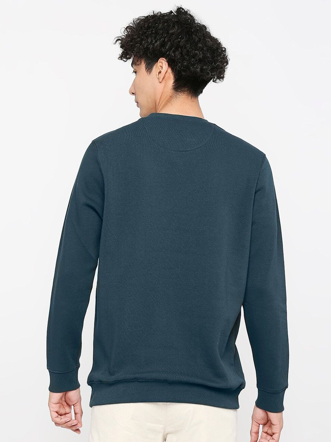  SPYKAR Graphic Printed Cotton Sweatshirt