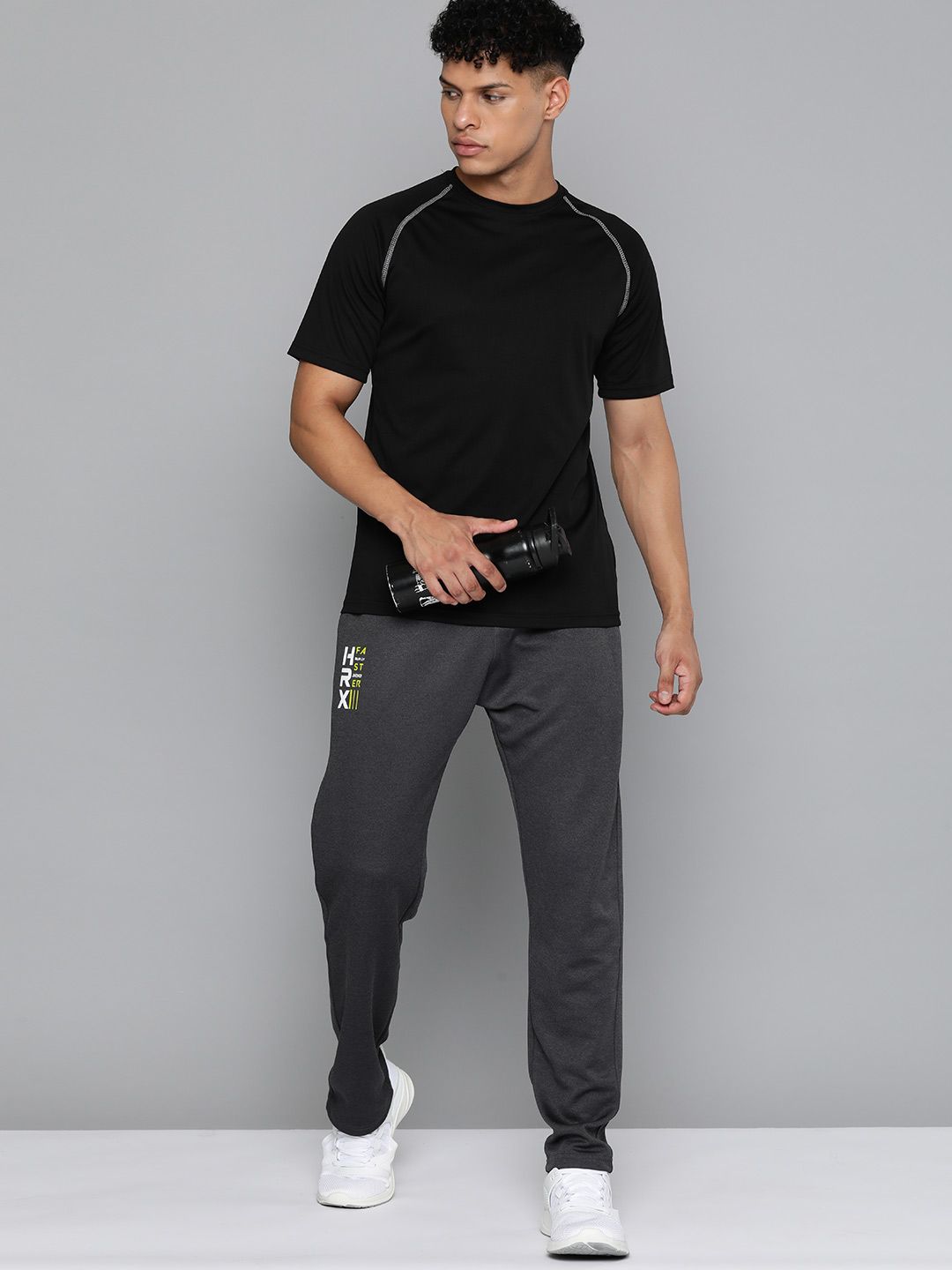  HRX By Hrithik Roshan Men Slim Fit Rapid-Dry Running Track Pants