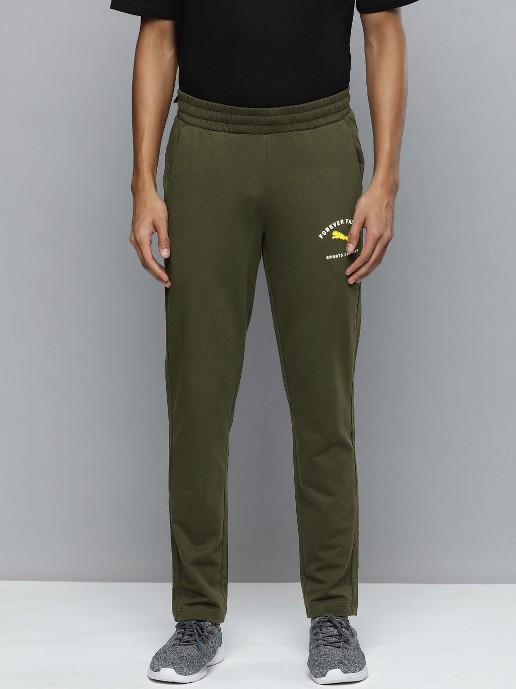  One8 X PUMA Men Brand Logo Printed Slim Fit Track Pants