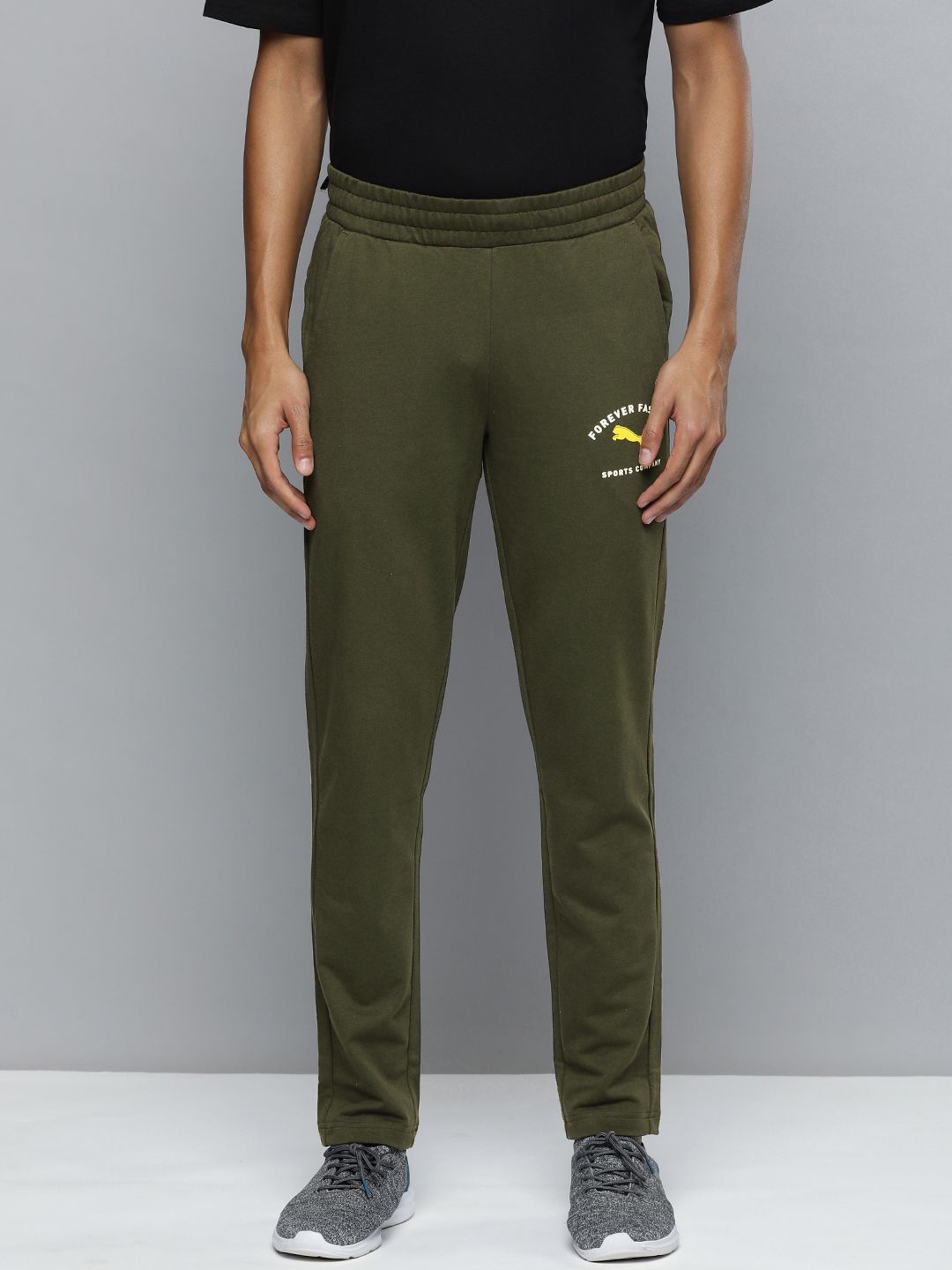  One8 X PUMA Men Brand Logo Printed Slim Fit Track Pants
