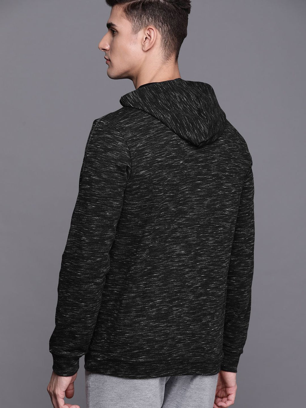  ADIDAS Men Black MEL Hooded Sweatshirt