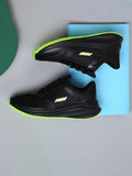  FURO By Red Chief Men Black Mesh Running Shoes