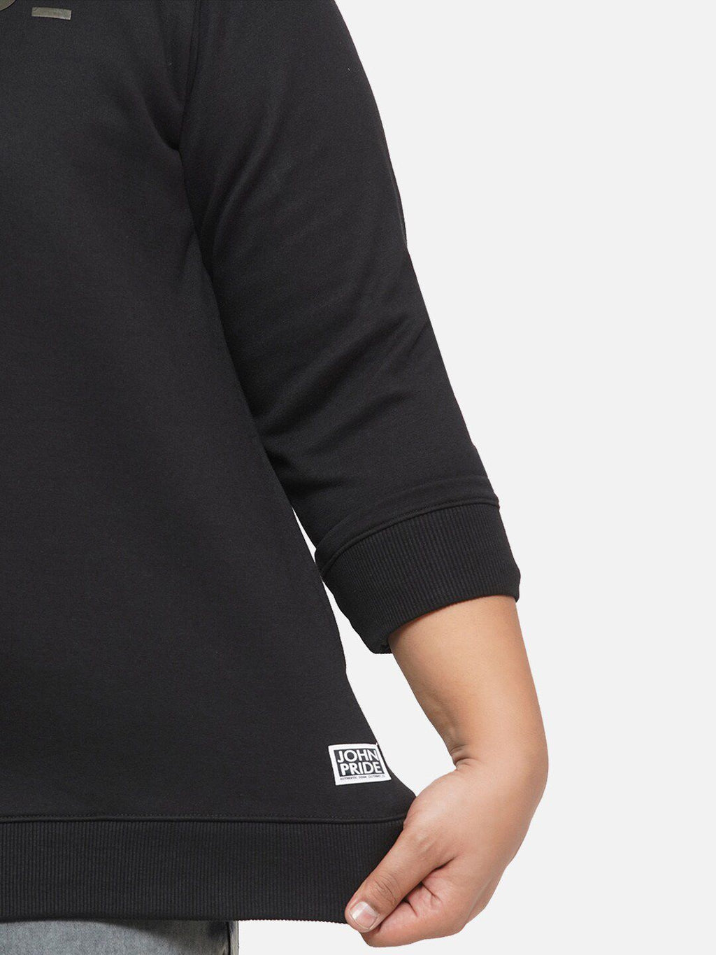  John Pride Men Plus Size Printed Sweatshirt