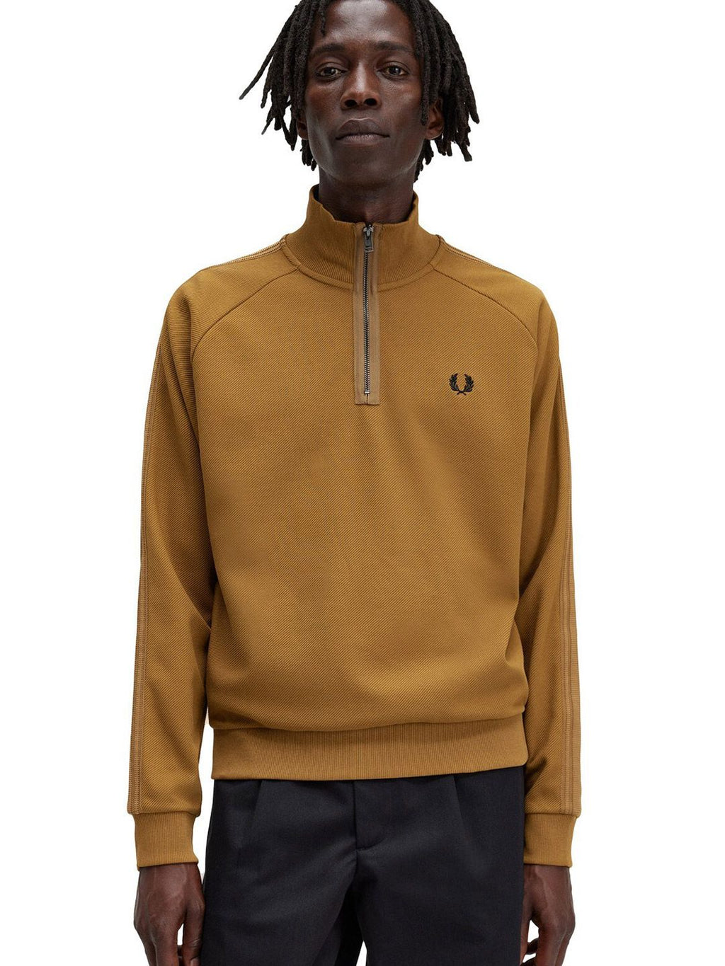 Fred Perry Mock Collar Cotton Pullover