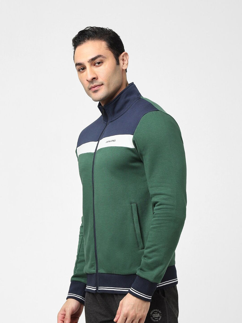  Jack & Jones Cotton Colourblocked Sweatshirt