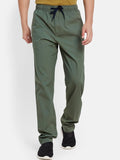  Octave Men Pure Cotton Mid-Rise Sports Track Pants