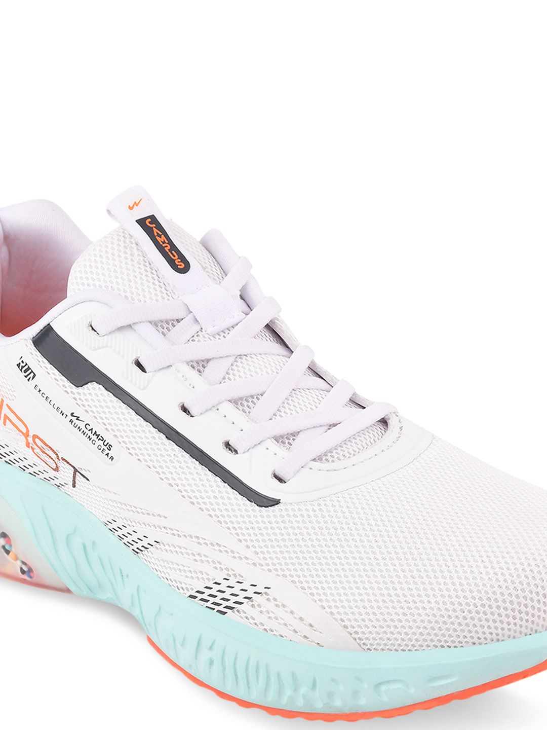  Campus Men White Mesh Running Shoes