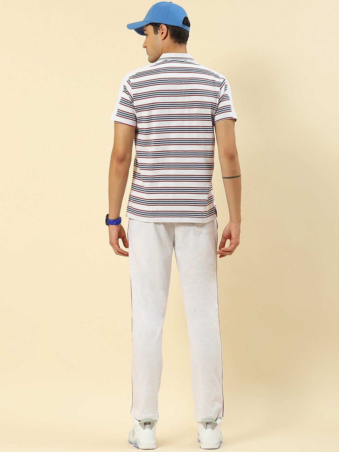  Monte Carlo Pack Of 2 Striped T-shirt With Shorts & Track Pant