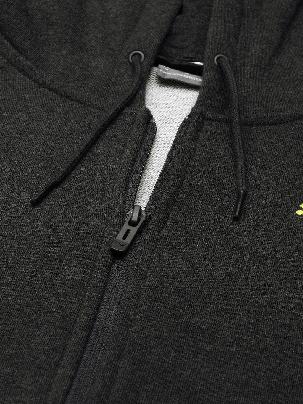  Puma Men Solid Slim Fit Hooded Front-Open Sweatshirt