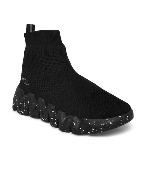  Ajile By Pantaloons Men Black Textile Walking Non-Marking Shoes