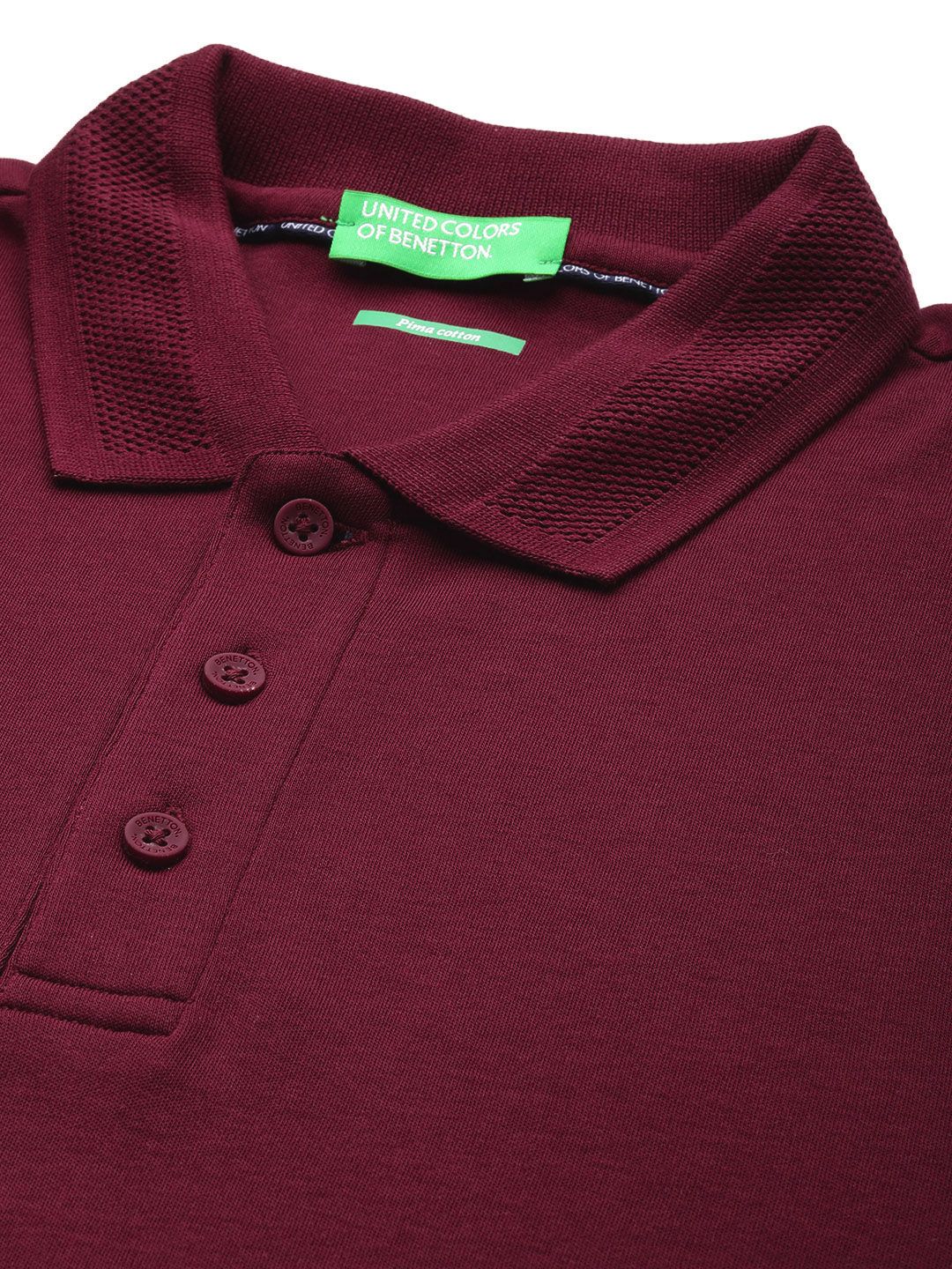  United Colors Of Benetton Polo Collar Pure Cotton T-shirt