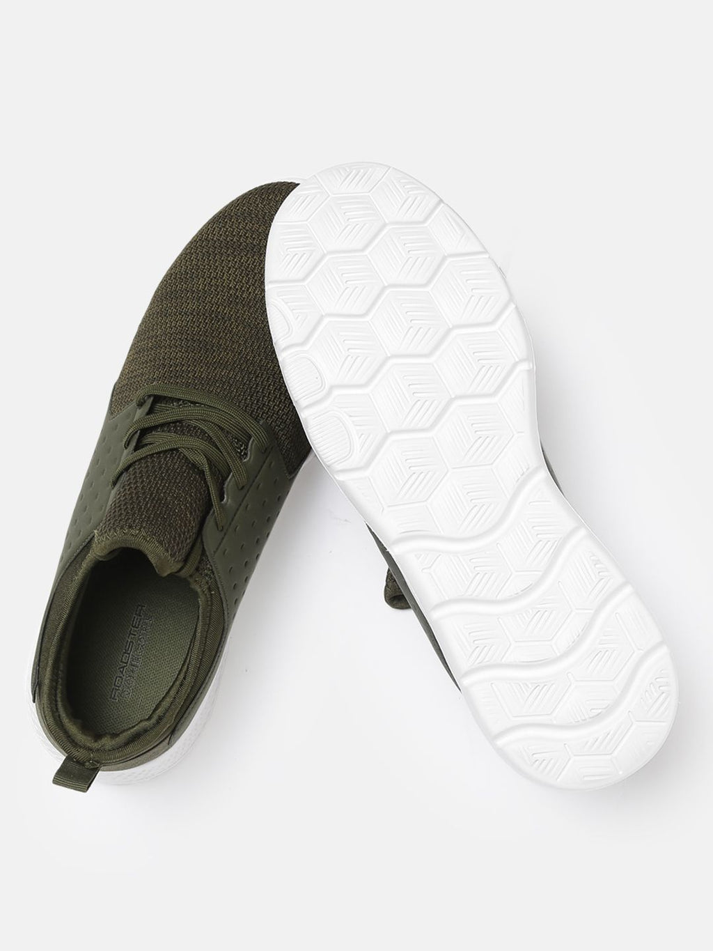  Roadster Men Olive Green Solid Running Shoes