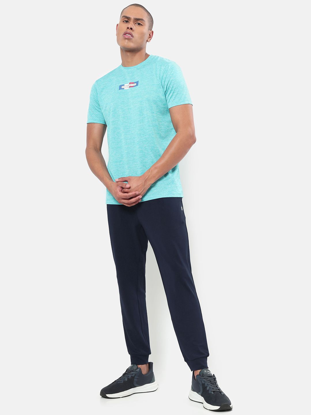  Cultsport Men Brand Logo Printed Flydry Joggers