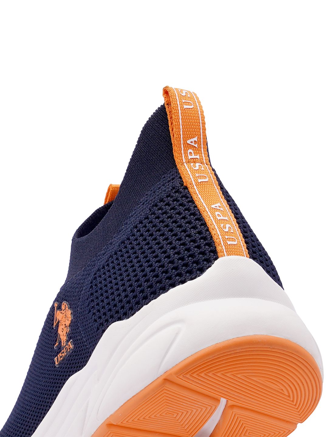U.S. Polo Assn. U S Polo Assn Men Navy Blue Flyknit Textile Walking Shoes