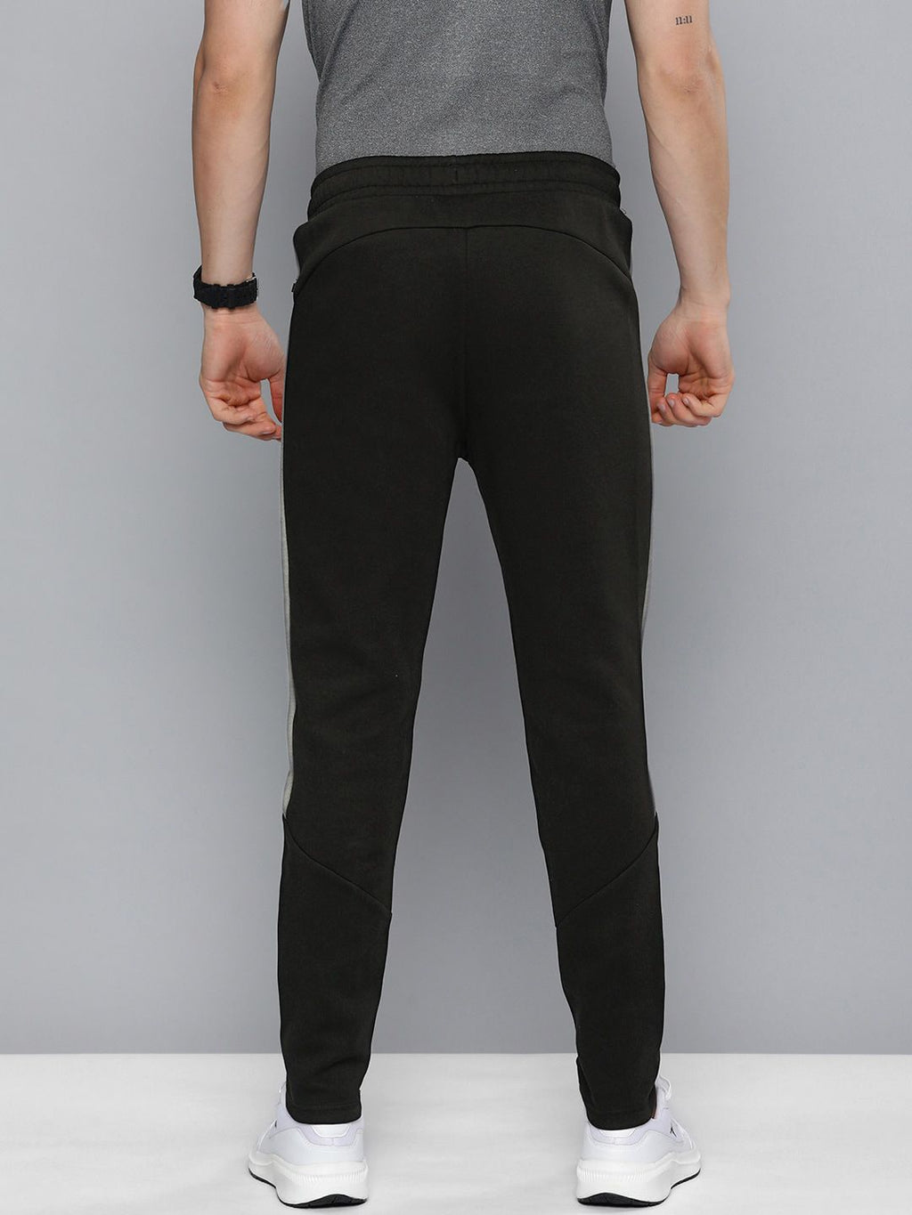  Puma Men Black DryCELL Slim Fit Evostripe Track Pants