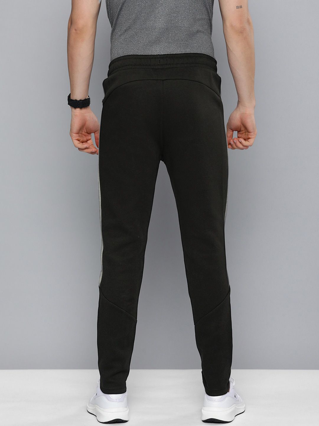  Puma Men Black DryCELL Slim Fit Evostripe Track Pants