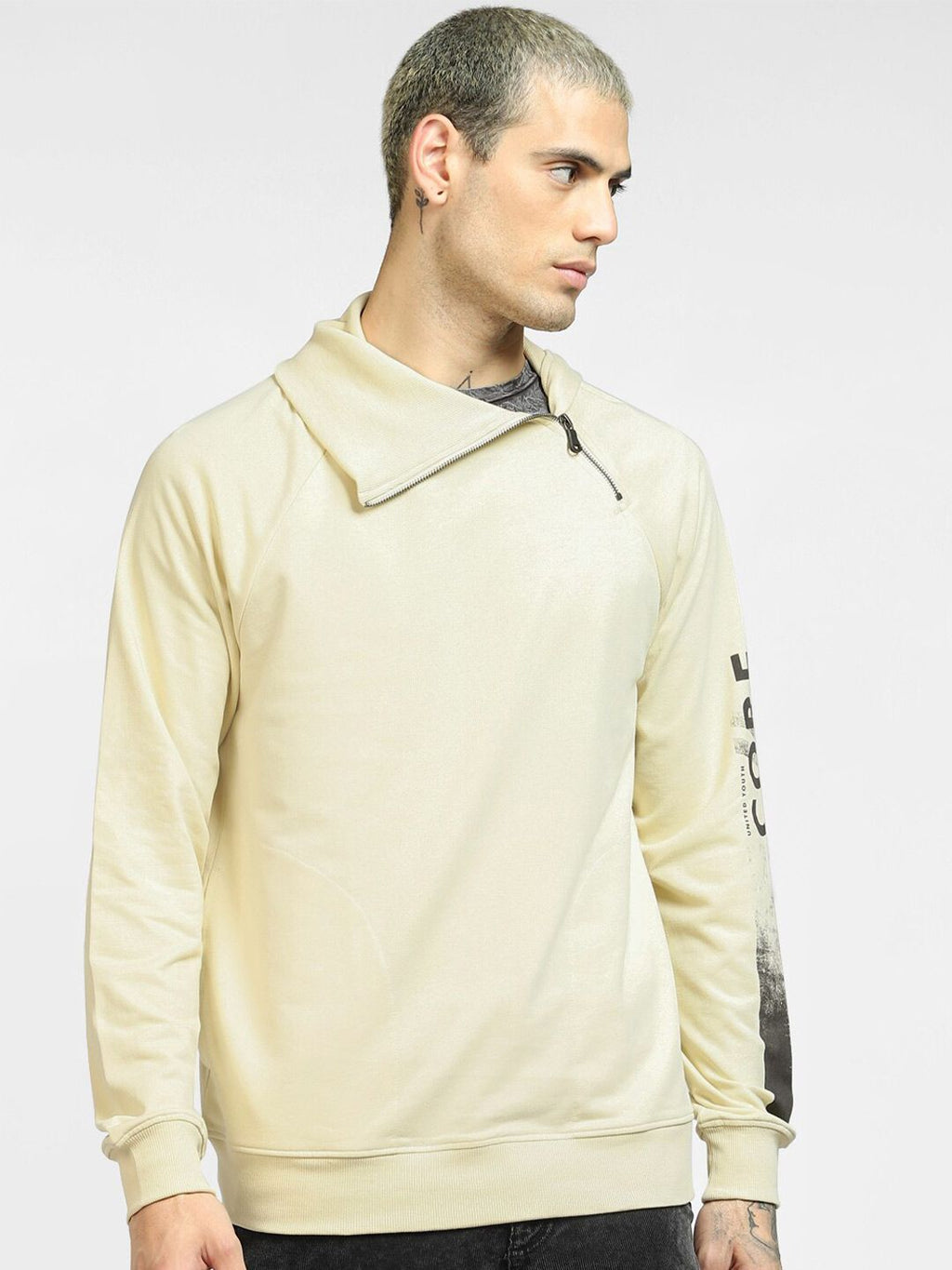  Jack & Jones Men Beige Sweatshirt