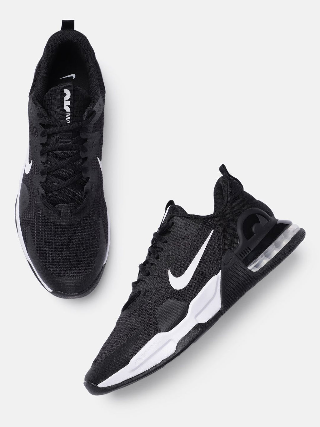 Nike Men Black Solid Air Max Alpha Trainer 5 Training Shoes