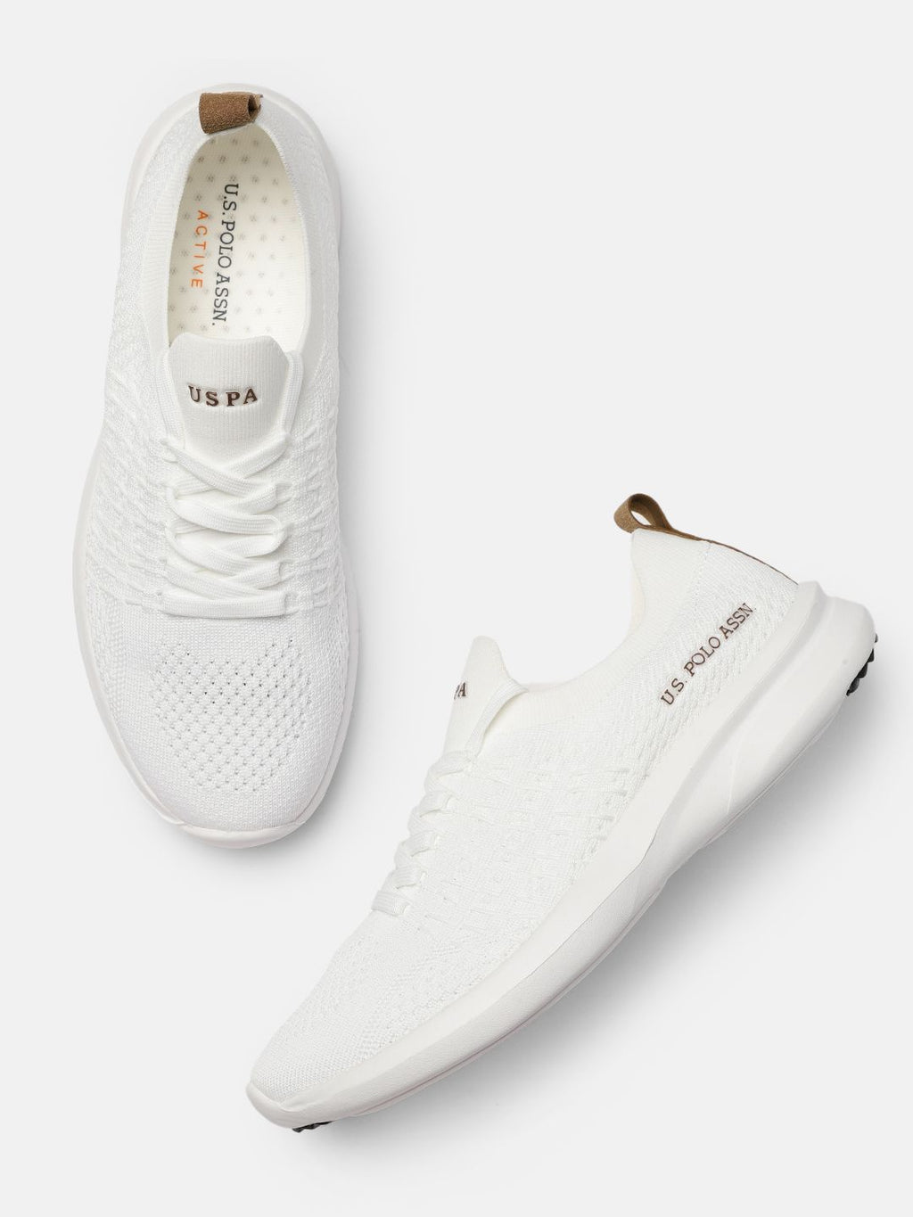  U.S. Polo Assn. Men White Gama 2.0 Walking Shoes