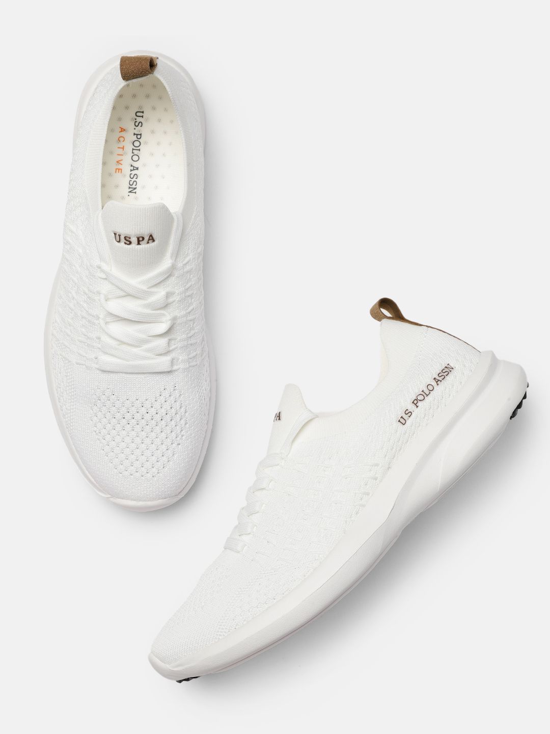  U.S. Polo Assn. Men White Gama 2.0 Walking Shoes