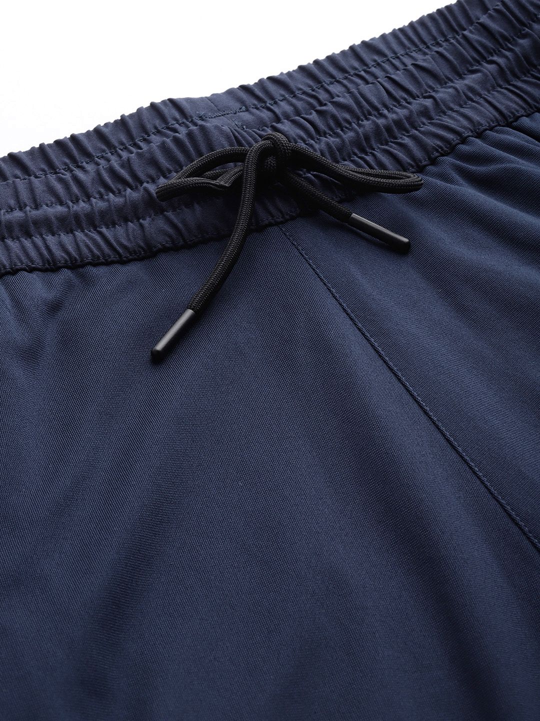  Reebok Men Navy Blue Solid Training WOR Knit Track Pants