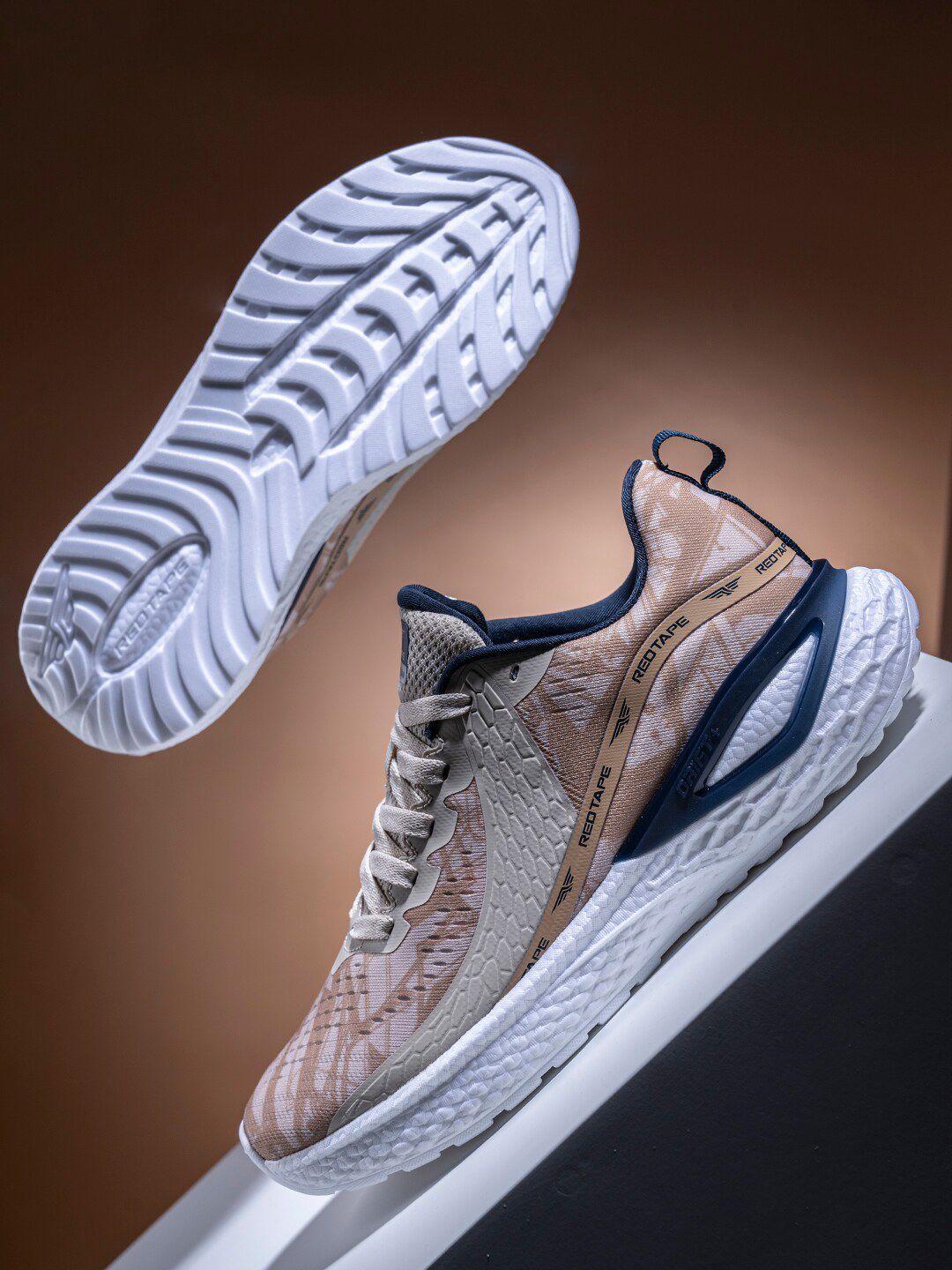  Red Tape Men Beige RSO2086 Regular Running Shoes