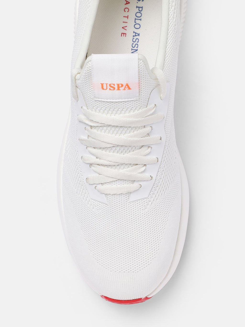  U.S. Polo Assn. Men Off White Textile LEBRON 3.0 Walking Shoes