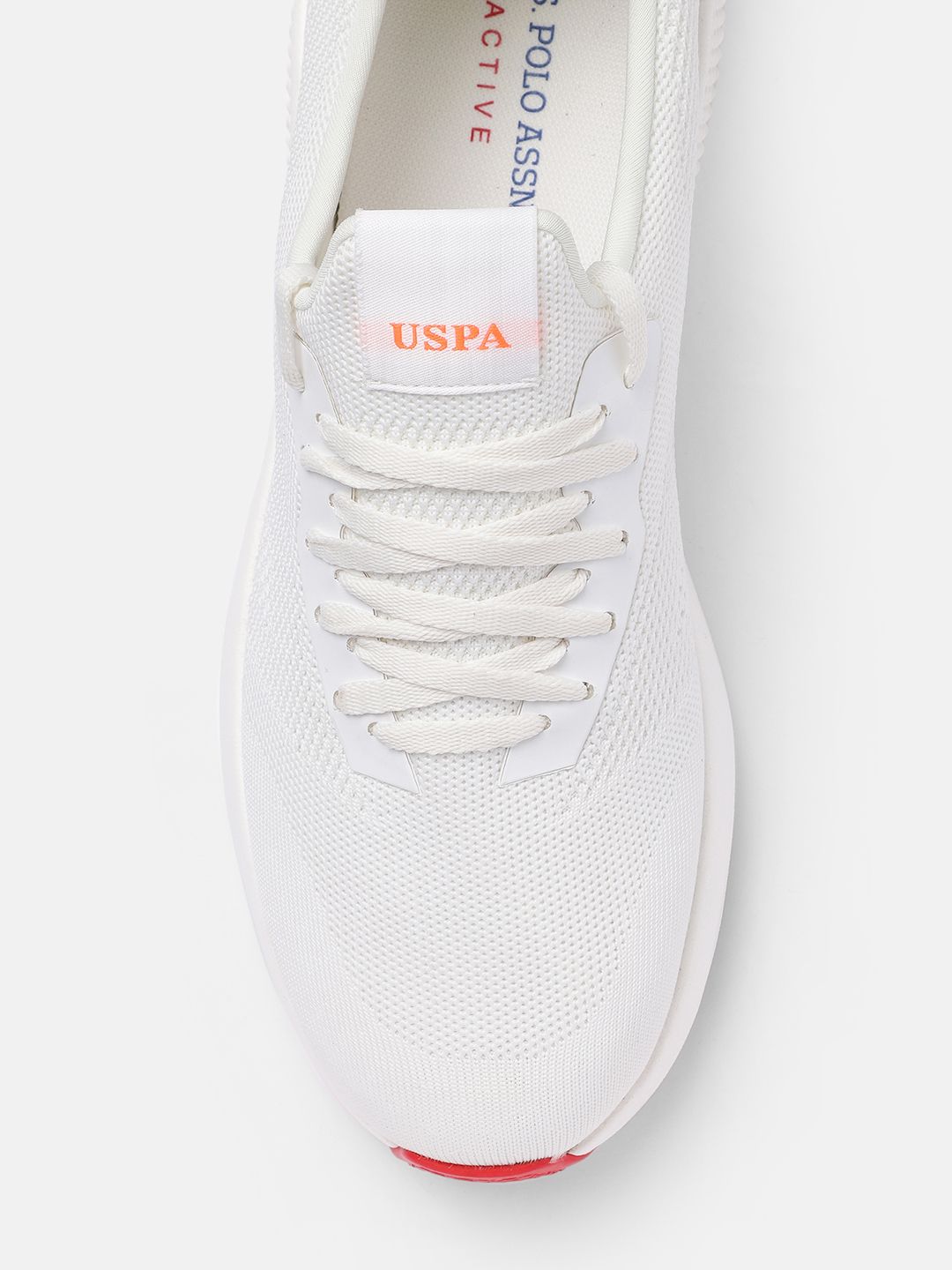  U.S. Polo Assn. Men Off White Textile LEBRON 3.0 Walking Shoes