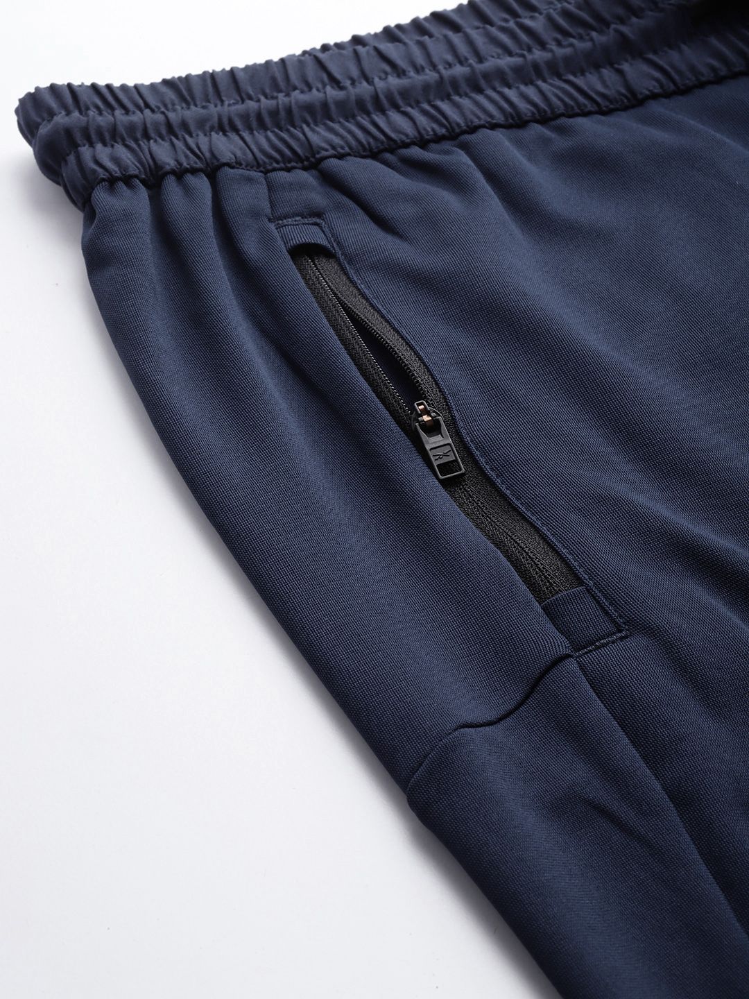  Reebok Men Navy Blue Solid Training WOR Knit Track Pants