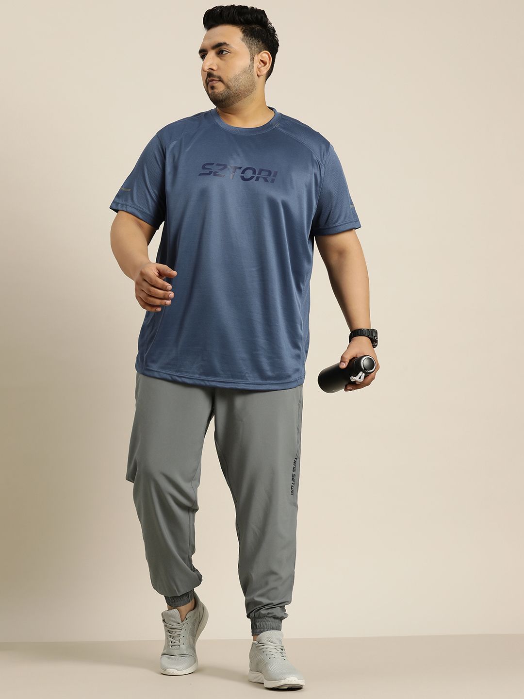  Sztori Men Plus Size Quick Dry Regular Fit Joggers