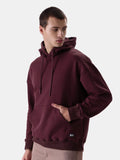  The Souled Store Burgundy Hooded Pure Cotton Sweatshirt
