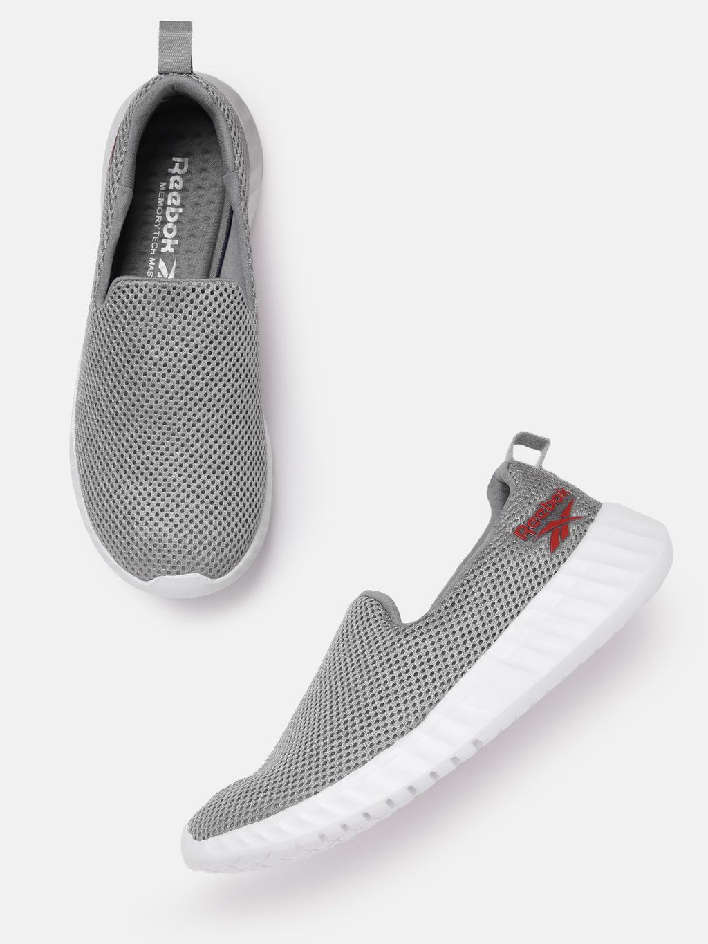  Reebok Men Woven Design Inbound Slip-On Walking Shoes