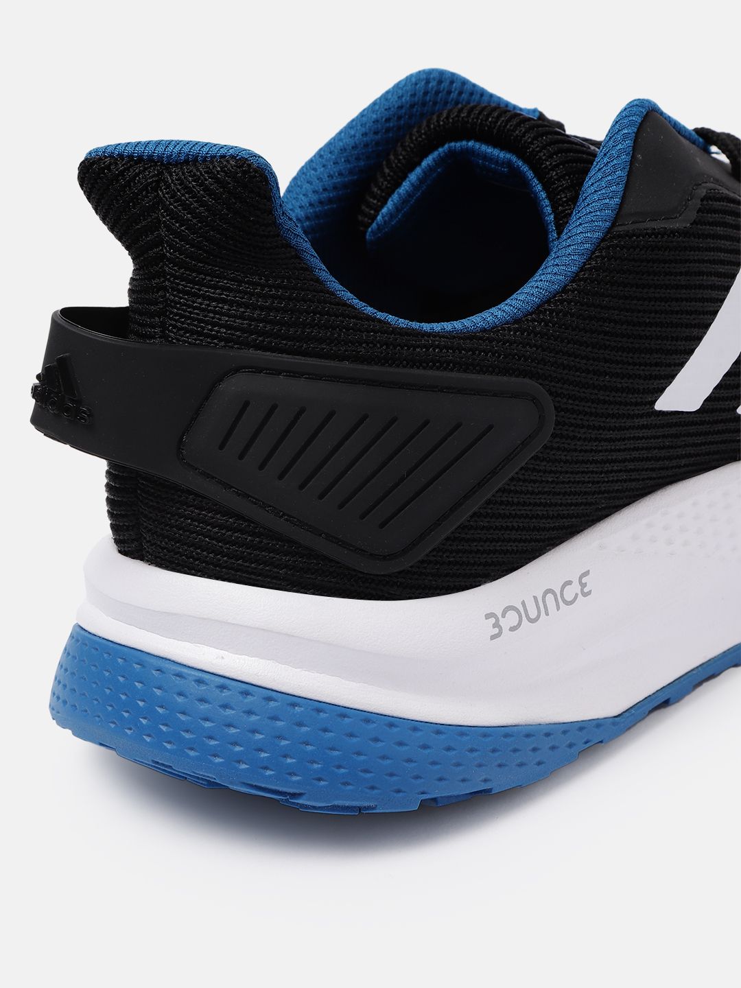  ADIDAS Men Black & White Woven Design Run Steady Running Shoes
