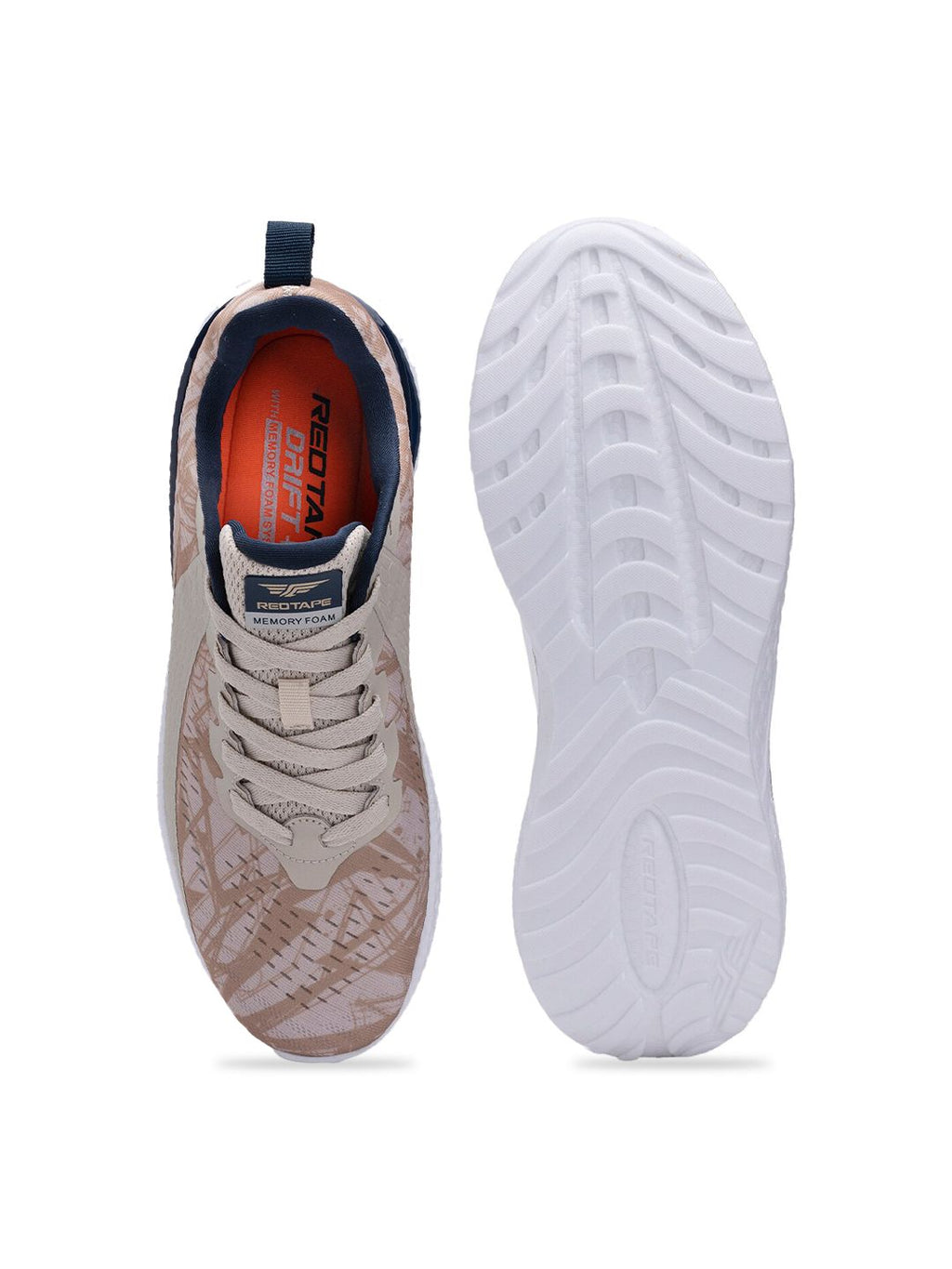  Red Tape Men Beige RSO2086 Regular Running Shoes