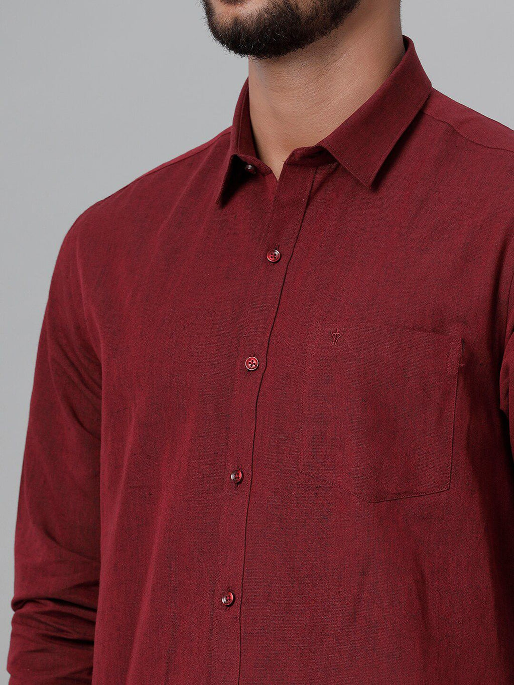  Ramraj Spread Collar Casual Linen Shirt