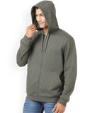 Jockey Men Green Hooded Sweatshirt