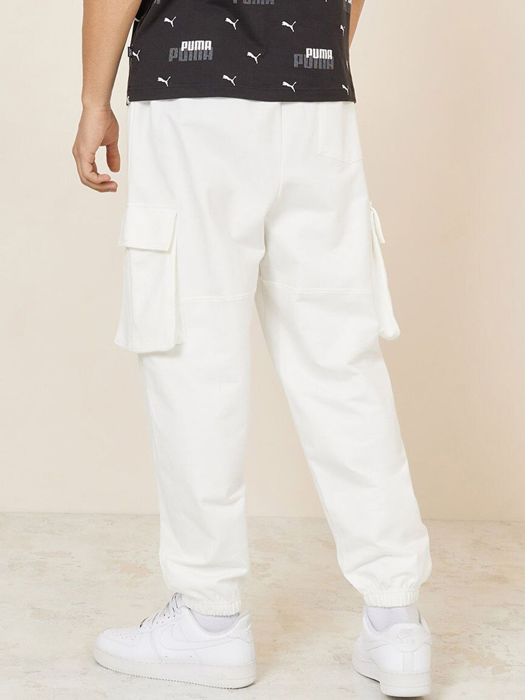 Styli Men Relaxed Fit Oversized Pure Cotton Cargo Jogger